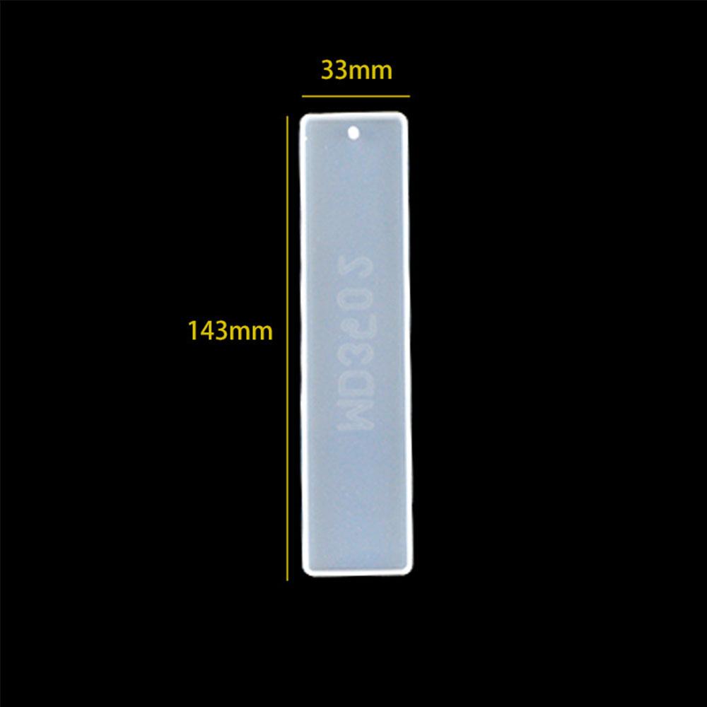 1PC Pick Rectangle Feather Instrument Shape Silicone Bookmark Resin Mold For Making Epoxy Resin Jewelry DIY Crafts Transparent