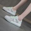 Summer New Breathable Mesh Heel High Polyurethane Sole Little White Shoes Women's Shoes Casual Versatile Board Shoes
