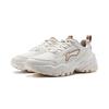 Li Ning Soft Rebound Shock Absorption Retro Thick Sole Height Increasing Low Top Casual Shoes Women Sneakers White AGCT424-1