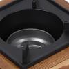 Small Windproof Liquor Burners Easy Cleaning Wood Metal Texture for Outdoor Activity with Stable Flame and Easy Cleaning