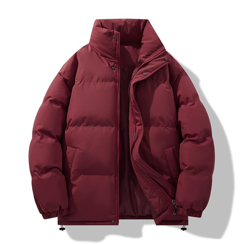 New Winter Stand-up Neck Cotton Clothes Men's Thickened Warm Couple Casual Bread Clothes Loose Trendy Brand Versatile Cotton-padded Jacket