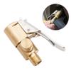 Car Tire Air Chuck Inflator Pump Valve Connector Clip-On Adapter Brass Air Compressor Valve Clip Clamp Connector Nozzle