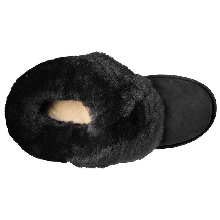 UGG Classic Bling Button Fleece Lined Black Women's 1016553-BLK