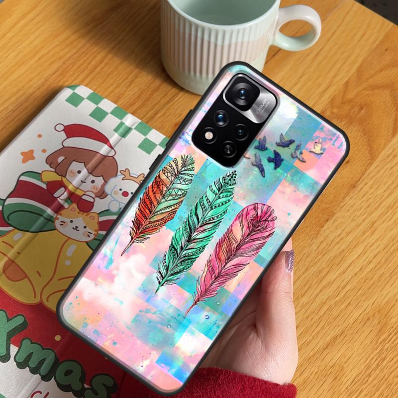 AZTEC FEATHERS Case For Xiaomi Redmi Note 14 Pro 13 12 11 10 15 Pro Plus Redmi 15 C 13 10C 12C 14C 13C Cover