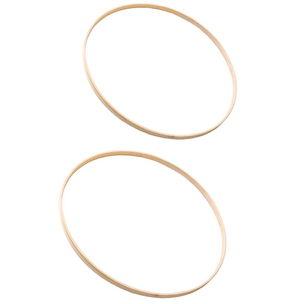 Large Bamboo Floral Hoops Dreamcatcher Rings Craft Ornament DIY Crafts Embroidery Tools for Wedding Wreath