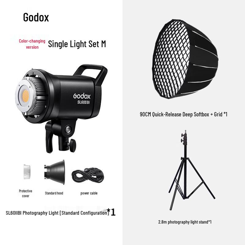 Godox SL60II Bi-Color LED Video Light with 90cm Softbox Kit