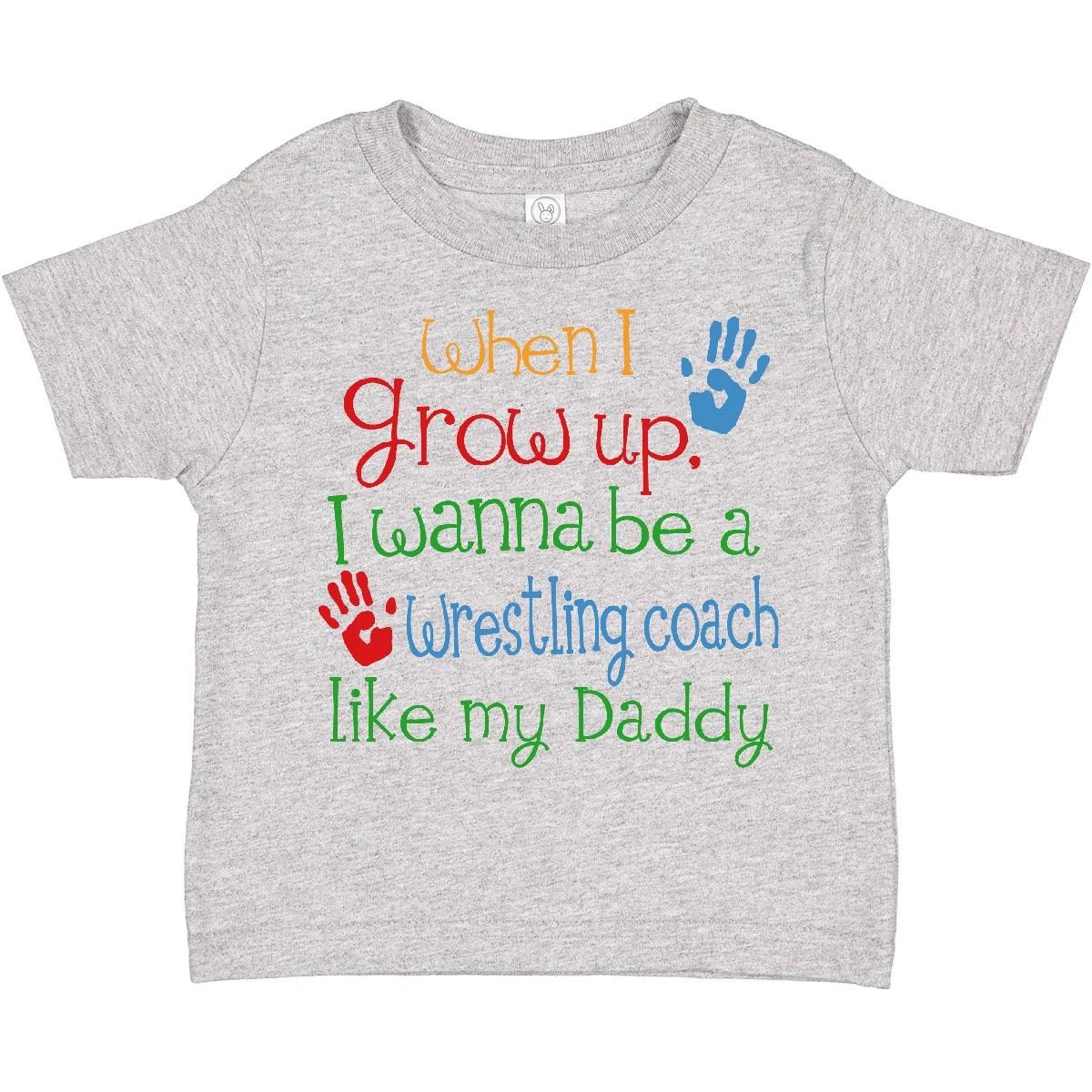 Inktastic Wrestling Coach Like Daddy Toddler T-Shirt Childs Kids Coach s Son My 160
