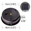 1 piece of solar lamp with LED bulb replacement top solar panel lamp cover replacement lamp, bulb replacement parts for outdoor