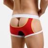 2Pcs/Lot Men's Sexy Low-Rise Boxer Briefs Hollow Sides & Back Butt Cutout Underwear Breathable Cotton Boxers