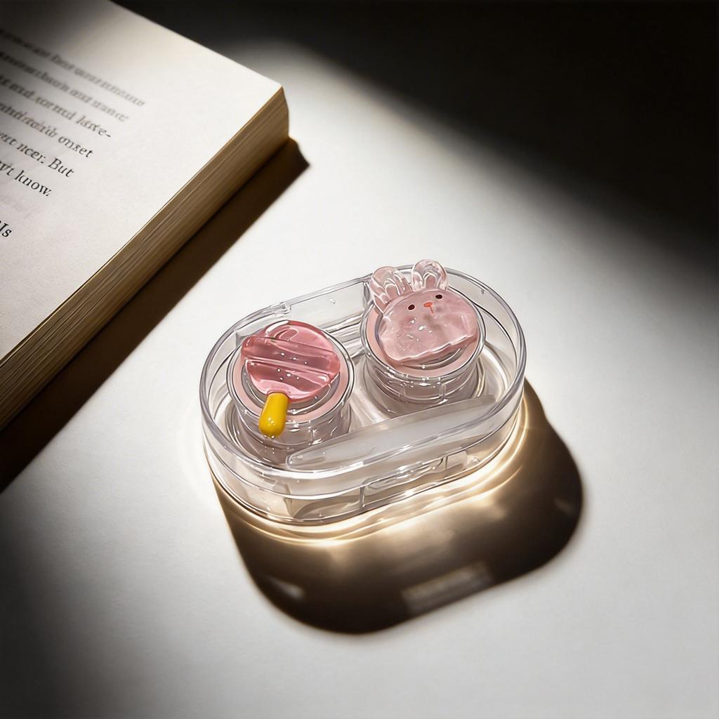 Contact Lens Case Decorative Colored Contact Lenses Box Fashion Contact Lens Box Cute Mini Lens Case Set For Travel Daily Use