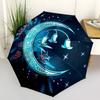 1pc Moon Night Automatic Folding Umbrella, Heavy Duty 8 Rib Iron Frame,  Suitable for Travel, Daily Use, Birthday, Decor Gift  13