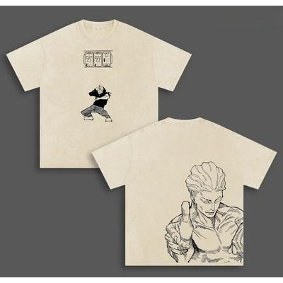 Anime Jujutsu Kaisen Hakari Kinji Graphic T Shirt Men Short Sleeve Clothing Oversized Tshirt Washed Cotton Tee Harajuku T-shirt