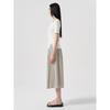 8SECONDS Back Elastic Pleated Skirt Beige (354627Mb1A)