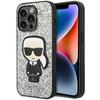 Etui Do iPhone 14 Pro Max Karl Lagerfeld Glitter Flakes Srebrne