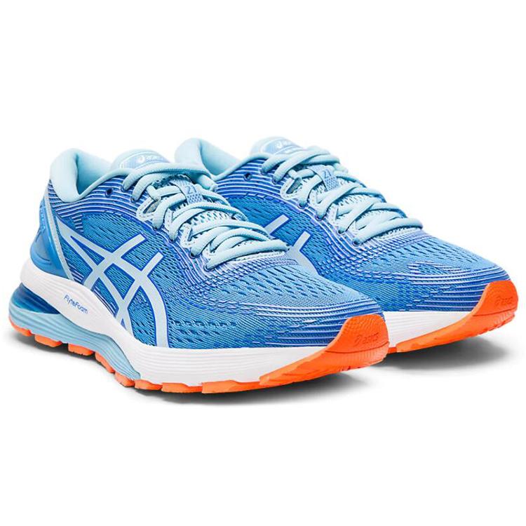 Ny Asics Gel Nimbus 21 Bred 'Blue Coast Skylight' Dame 1012A155-400