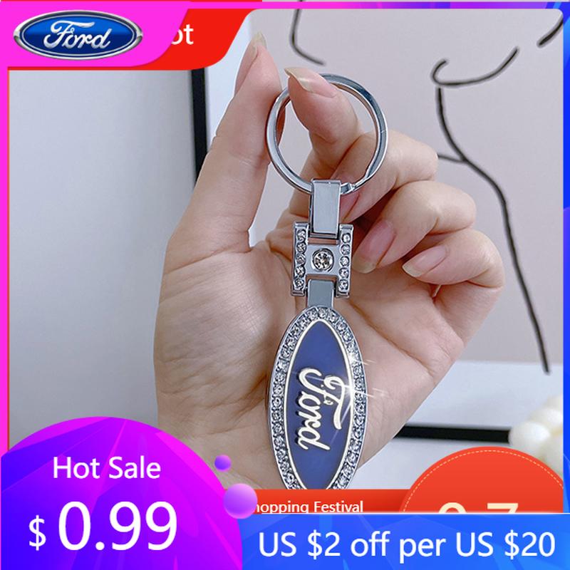 

Car Sticker 2025 Hot New Alloy Car Keychain for Ford Ranger GT350 Explorer Fusion Mondeo Focus Mustang Fiesta F150 Edge Escape K