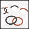 Power Steering Pump O-Ring Inlet Outlet Seals Connector Gasket Fit for Honda Accord - Pack of 4 Black Red Durable Material