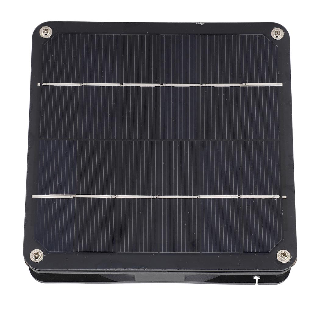 Solar Panel Powered Fan Kit 20W Monocrystalline Solar Panel Exhaust Fan Kit for Outdoor Travel Greenhouse