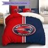 New England Patriots Logo Pattern Bedding Set Quilt Cover Pillowcase Home Decor Gift (1 * duvet cover + 2 * pillowcase, without co