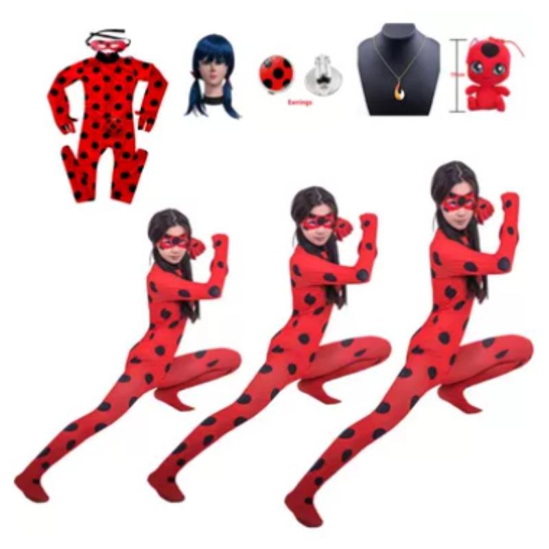 Fantasia Joaninha Reddy fantasia anime joaninha menina cos crianças milagre Mi Huankeqi fantasia de menina fantasia de performance