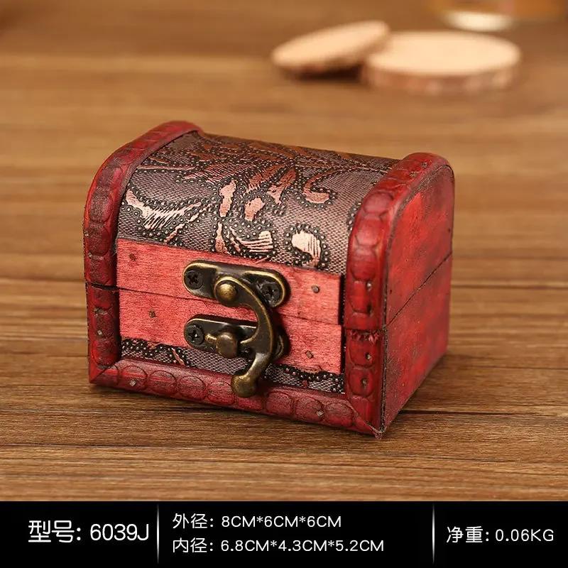 Wooden Box Vintage Style Jewelry Pearl Necklace Bracelet Gift Small Box Storage Organizer Handmade Box Gift Storage