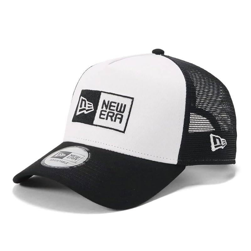 

[New Era] mesh cap 9FORTYA-FrameTrucker box logo white/black FREE 940AF TR BOXLOGO BLK WHI 25J