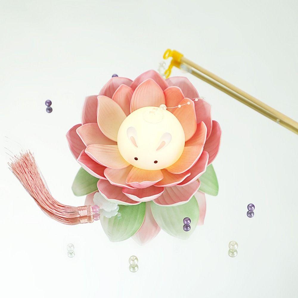 

с кисточкой Цветок лотоса Свет Электроника Праздник середины осени Фонарики Фестиваль фонарей