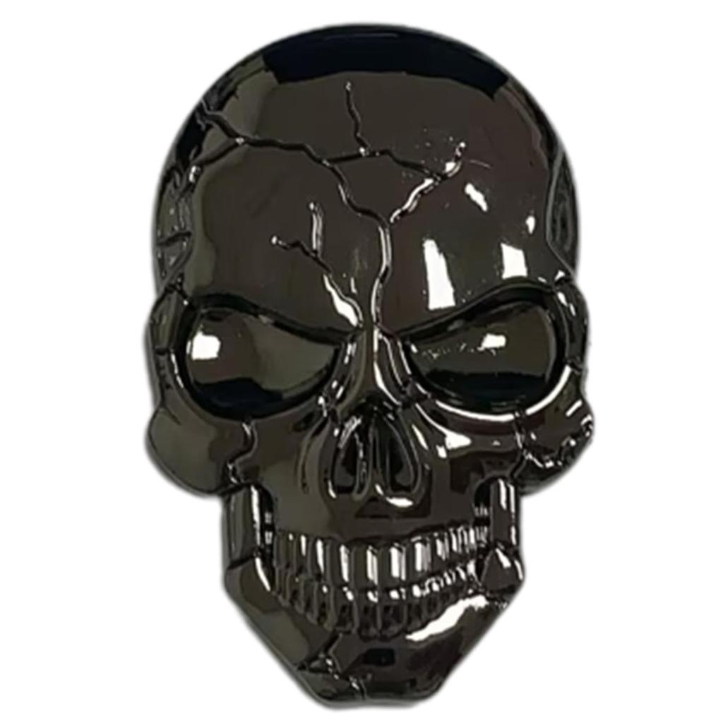 3D Skull Decal, Skeleton Emblem Car Body Sticker, Demon Night Skull Car Sticker Sticker