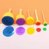 5 Pieces/set, Children's Art Material Sponge Seal, Graffiti Drawing Tool, Student Handmade, Rubbing Stick, Drawing Set, Creative Tool