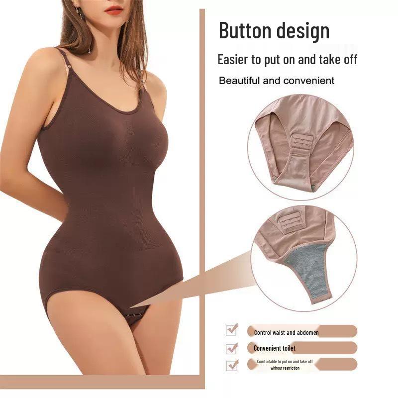 Body Shaping Bodysuit with Tummy Control and Adjustable Straps