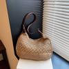 Straw Summer Yogodlns Weaving Shoulder Bag Large Capacity Crochet Beach Handbag Women Handmade Woven Hollow Out Underarm Knitting Bag