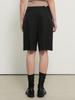 GENERALIDEA Pleated Bermuda Slacks [Black] / Gf1Lpt506
