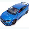 1:32 Scale 2017 Honda Civic Type-R Diecast Model Car Toy with Doors Open Light and Sound for Kids Boys Girls Adults Men Collection