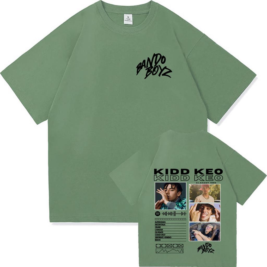 Rapper Kidd Keo Bando Boyz Tour Tshirts Unisex Women Fashion Street Y2K Tshirt Casual Cotton High Quality Oversized Cozy T Shirts