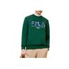 FILA X V&A Collaboration Morgan Series Floral Bird Pattern Crewneck Pullover American Casual Knit Sweatshirt Men sweatshirt F11M418201F-DG
