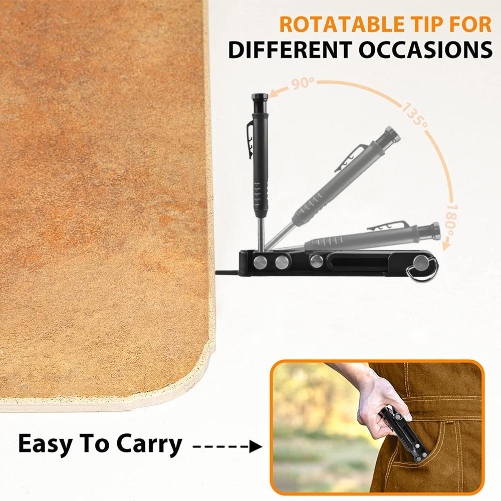 Präzisions-Multifunktions-Konturmessgerät aus Aluminiumlegierung mit Tiefenmessung für Holzbearbeitung, Zimmerei