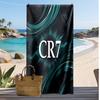 Cristiano Ronaldo Print Strandlaken Sneldrogend Super Absorberend Zacht Badlaken voor Zwemmen Strand Reizen Fan Souvenir Cadeau