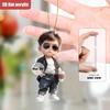 2D Colored Acrylic Boy Girl Hanging Decor, Fit for Keychain Car Backpack Home, Nice Holiday Gift for Thanksgiving Valentine Christmas