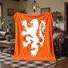Netherlands National Football Team Print Flannel Blanket Soft Warm Sofa Bed Throw Blanket For Home Office Bedroom