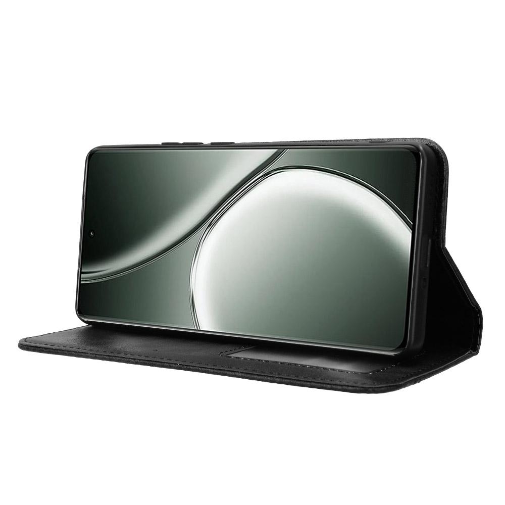 For Realme GT Neo6 SE 5G/Neo6 5G/GT 6 5G/GT 6T 5G Magnetic Case Retro PU Leather Drop-Resistant Phone Cover