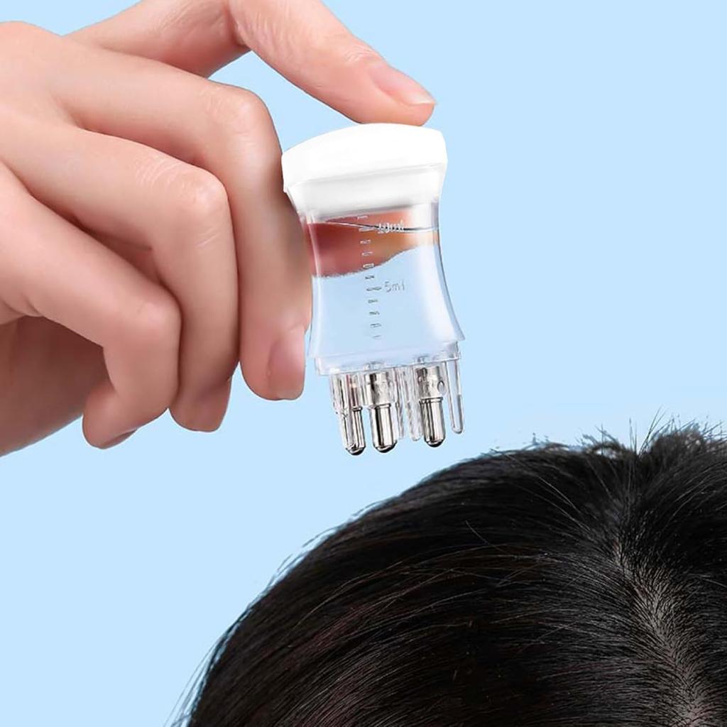 kunya® Hair Oil applicator Scalp Oil Applicator Comb | Ball Root Comb applicator Bottle Scalp Massager Hair Growth