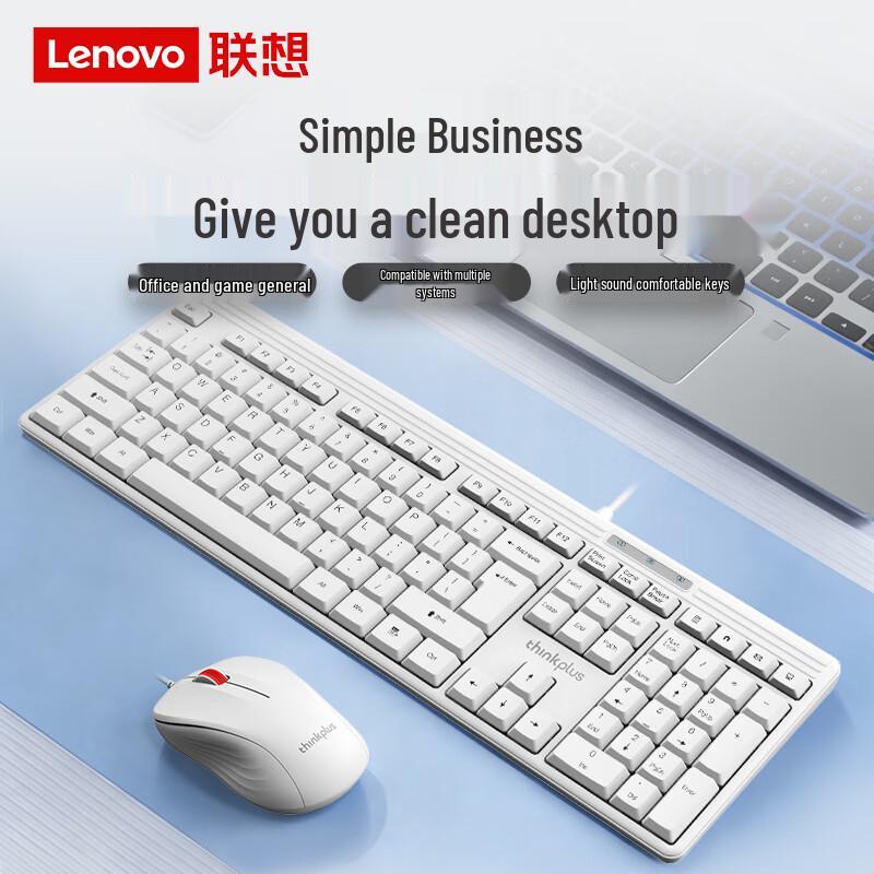 Lenovo ThinkPlus KM110Pro Wired Keyboard and Mouse Combo