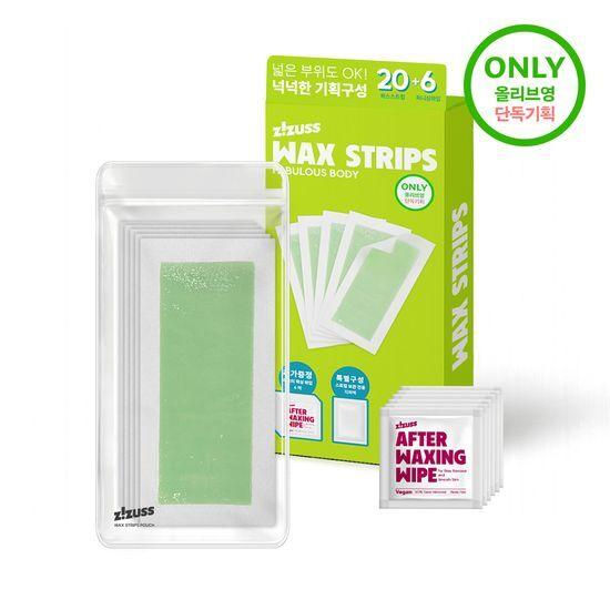 

ZIZUSS Wax Strips Body 20 Sheets (+6 Finishing Wipes Free)