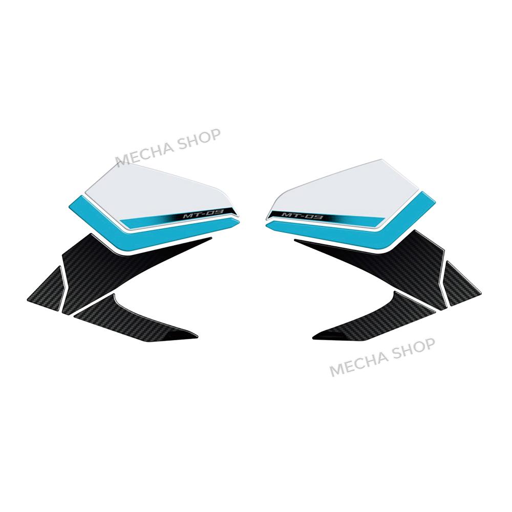 For MT-09 MT 09 Ice Storm MT09 2025 Tank Pad Motorcycle Accessories 3D Epoxy Resin Sticker Protection Kit