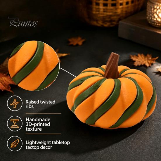 Fidget Toy for Anxiety 3D Printed Spiral Pumpkin Toy, Decompression Hand Spinner, Creative Calming Gadgets Sensory Desk Stress Relief And Halloween