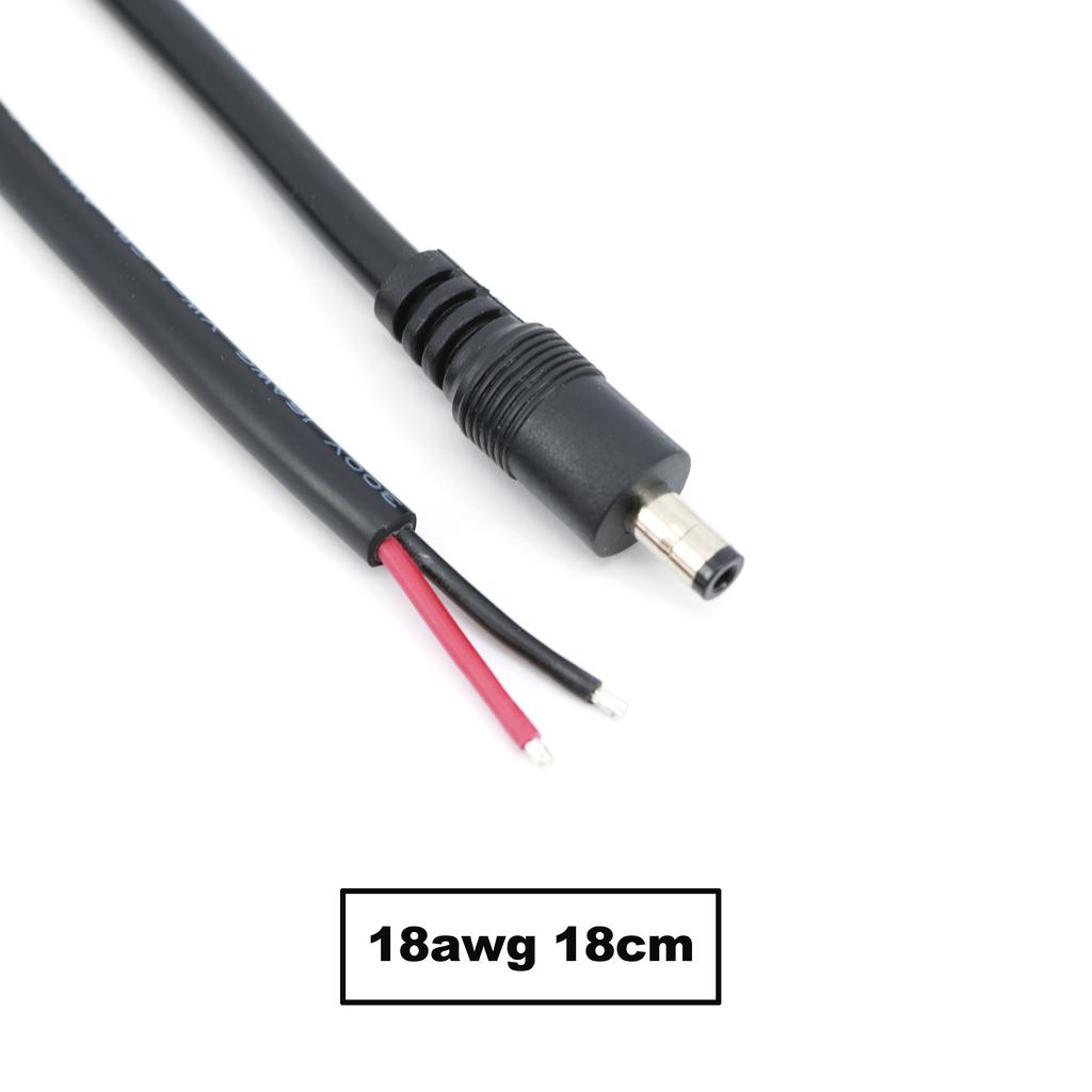 0.2M 0.18M 5.5x2.5MM 2pin DC Male Female 22/20/18/16awg Power Connector Plug Cable Wire Supply Repair Cable 5525 DC5525 Pigtails
