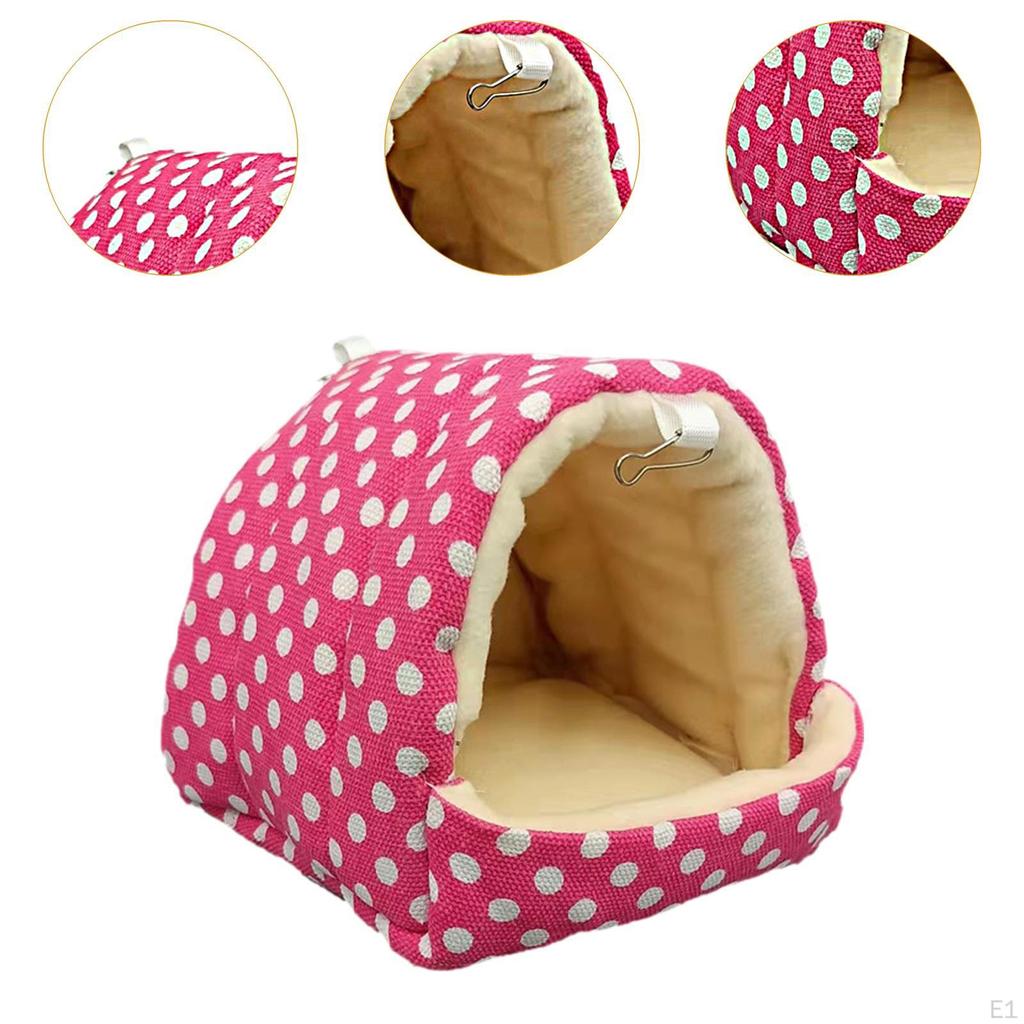 Guinea Pig Bed House Hideout Winter Warm Hamster Cave for Chinchilla