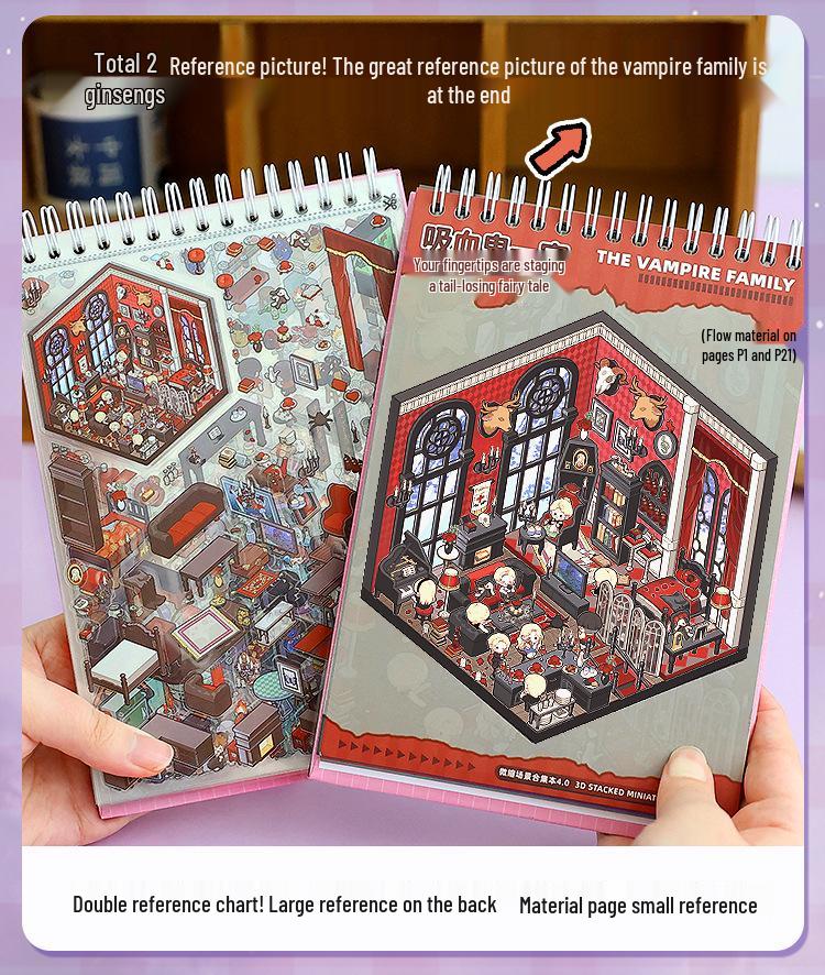 Tirador Cottage Girl Scary Scene Stickers: DIY Journal & Toy Collection
