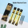 Feng Shang 009 European Standard Office Pen Refill, 0.5mm Bullet Tip, Black/Blue/Red for Students and Professionals.
