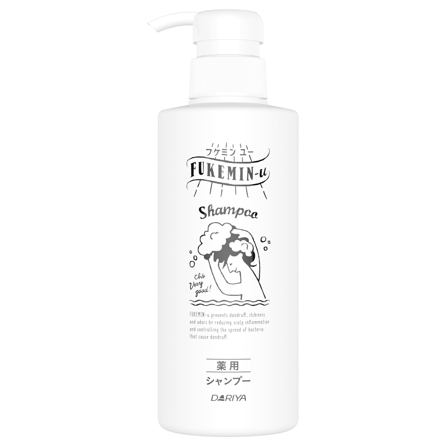 

Dariya Fukeminyu Medicated Shampoo for Dandruff For those who are concerned about dandruff and itching Large capacity pump type 400ml [Quasi-drug]